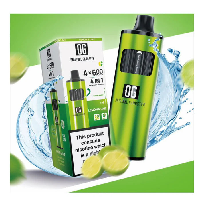 OG 2400 Puff 4-in-1 Disposable Vape Pod Kit