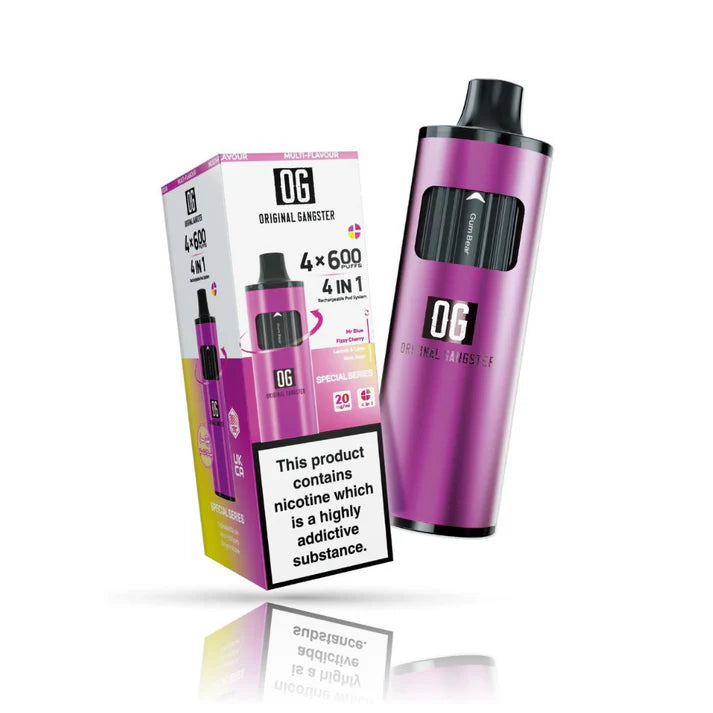 OG 2400 Puff 4-in-1 Disposable Vape Pod Kit