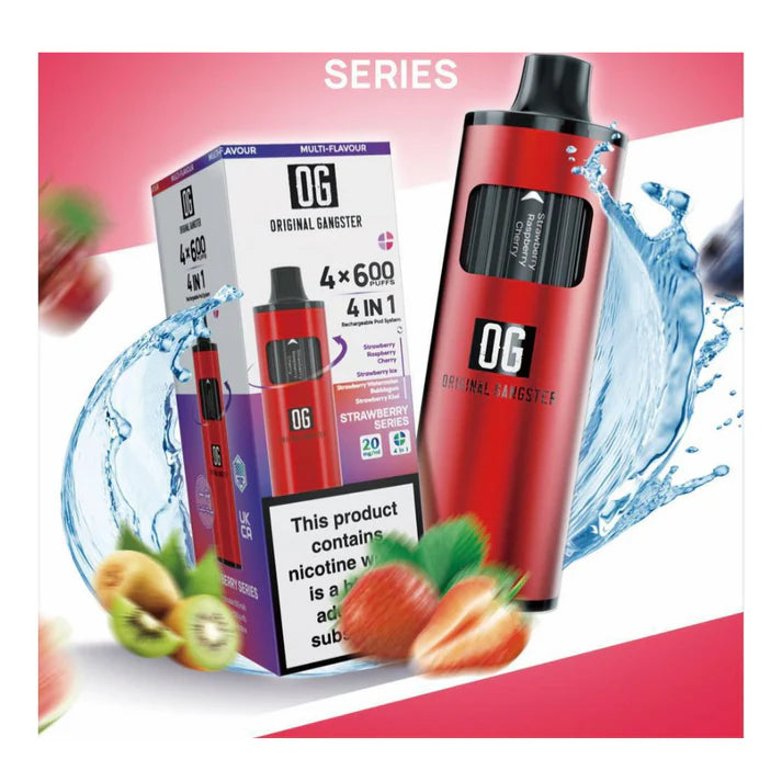 OG 2400 Puff 4-in-1 Disposable Vape Pod Kit