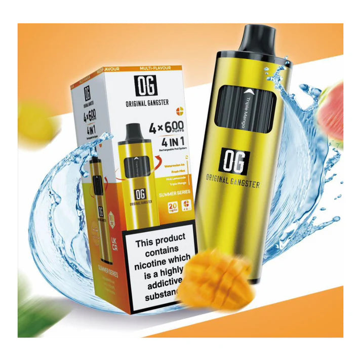 OG 2400 Puff 4-in-1 Disposable Vape Pod Kit